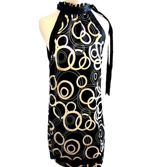 90s Y2K Rampage Dress artsy graphic print Midi Sexy Whimsigoth sleeveless Med - Picture 1 of 10